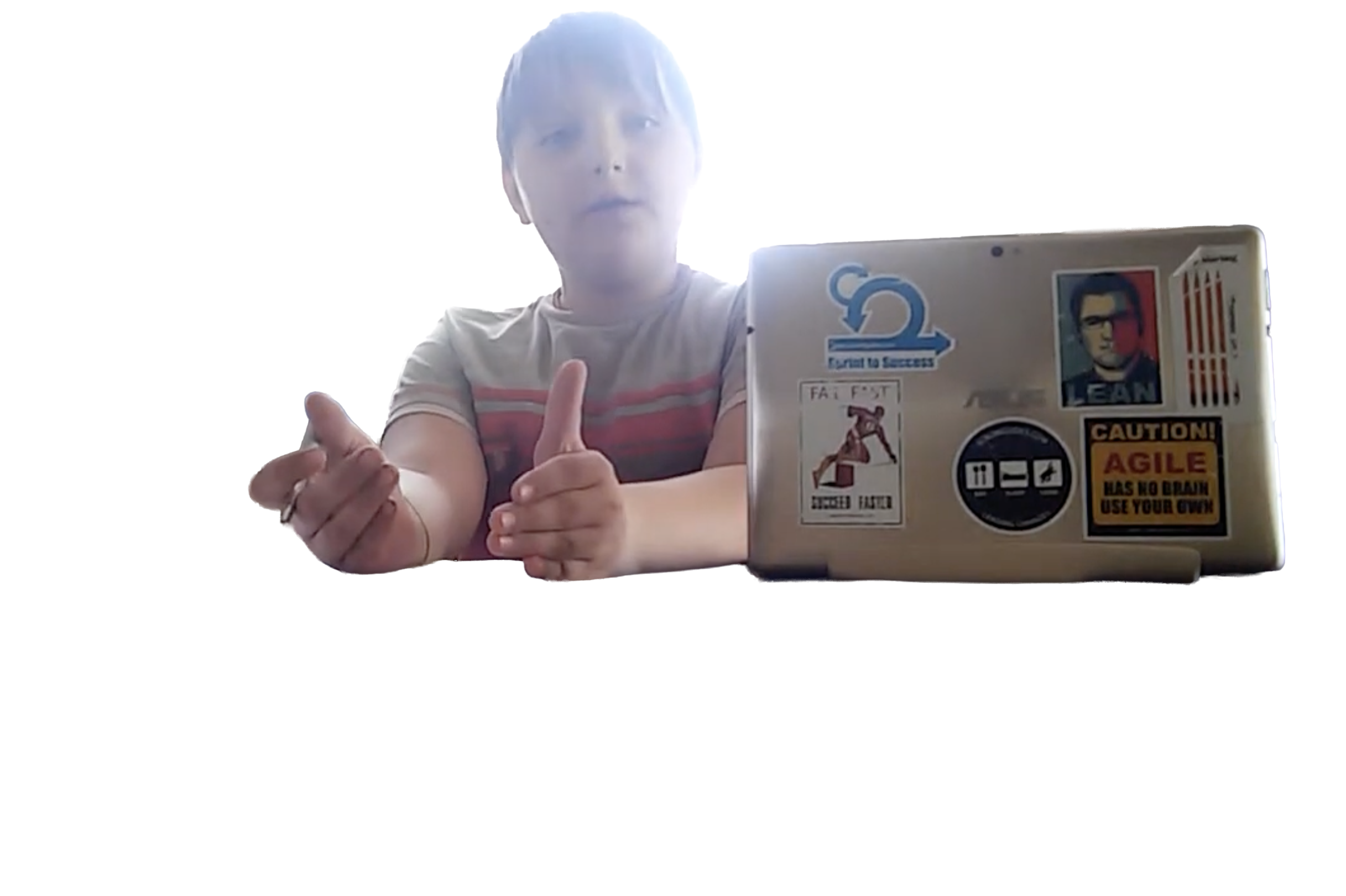 Ivan working at a computer in 2018